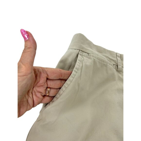 Tommy Hilfiger Men’s Shorts 36 Khaki Beige Golf Casual Zip Button Logo Chino - Picture 11 of 11